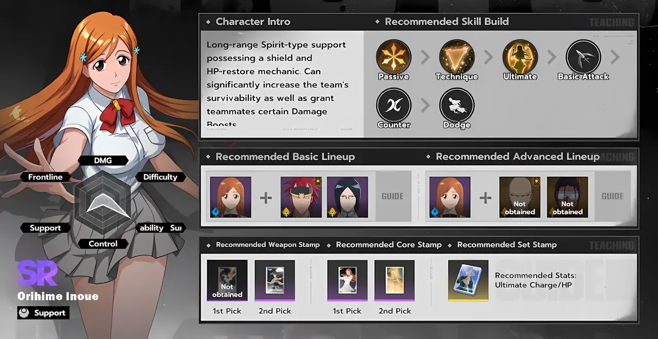Orihime Inoue skills